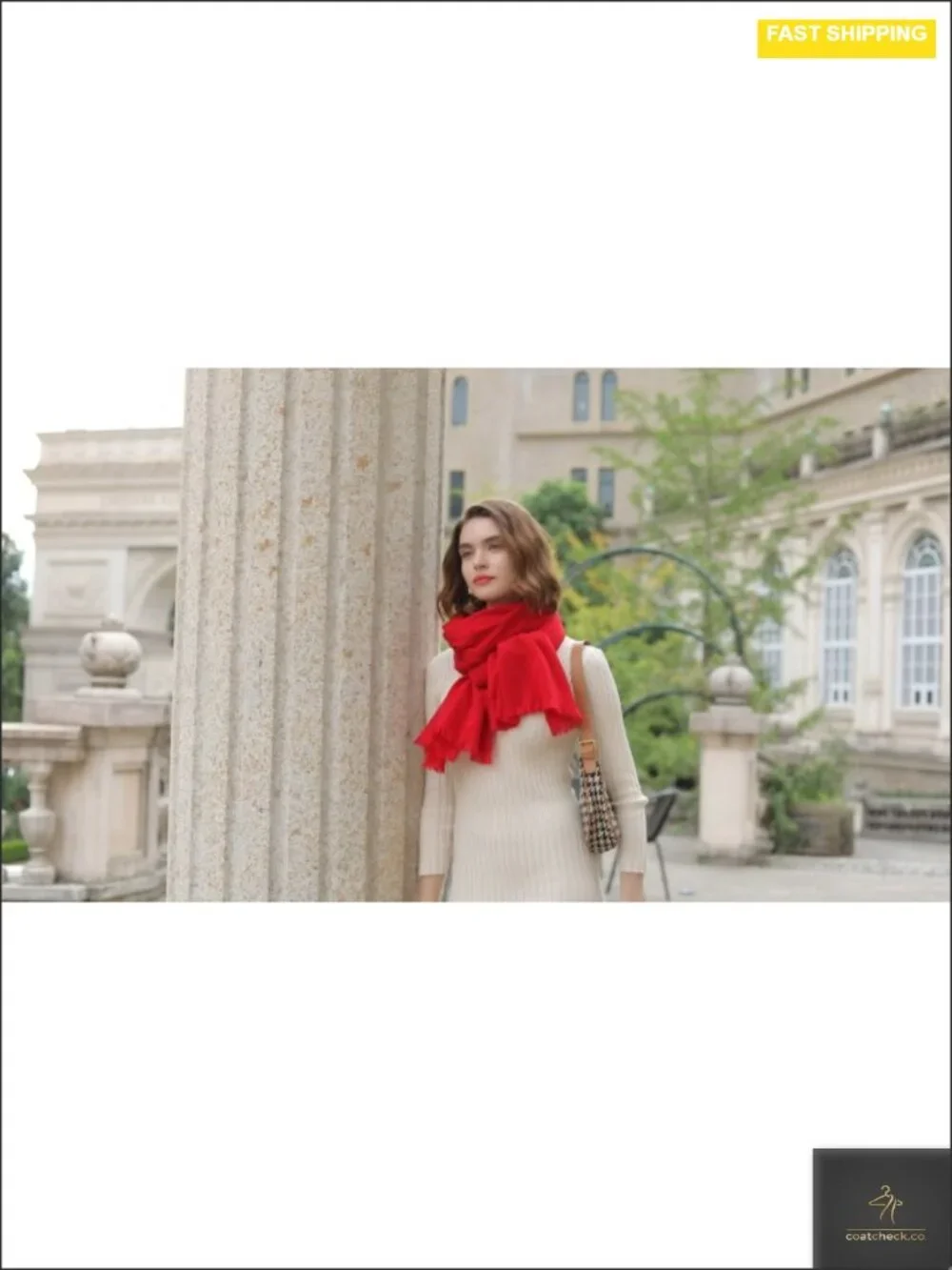 Wool Blend Pashmina Shawl Wrap for Women Evening Dress Wedding Oversized Tassel